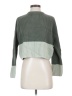 525 America Color Block Green Turtleneck Sweater Size XS - photo 1