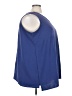 Roaman's 100% Polyester Blue Sleeveless Blouse Size 28W - photo 4