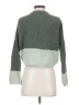 525 America Color Block Green Turtleneck Sweater Size XS - photo 2