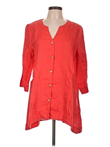 For Cynthia 3/4 Sleeve Button-Down Shirt (view 1)