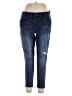 Democracy Solid Blue Jeans Size 14 - photo 1