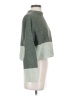 525 America Color Block Green Turtleneck Sweater Size XS - photo 4