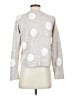 Lumiere Polka Dots Silver Pullover Sweater Size S - photo 2
