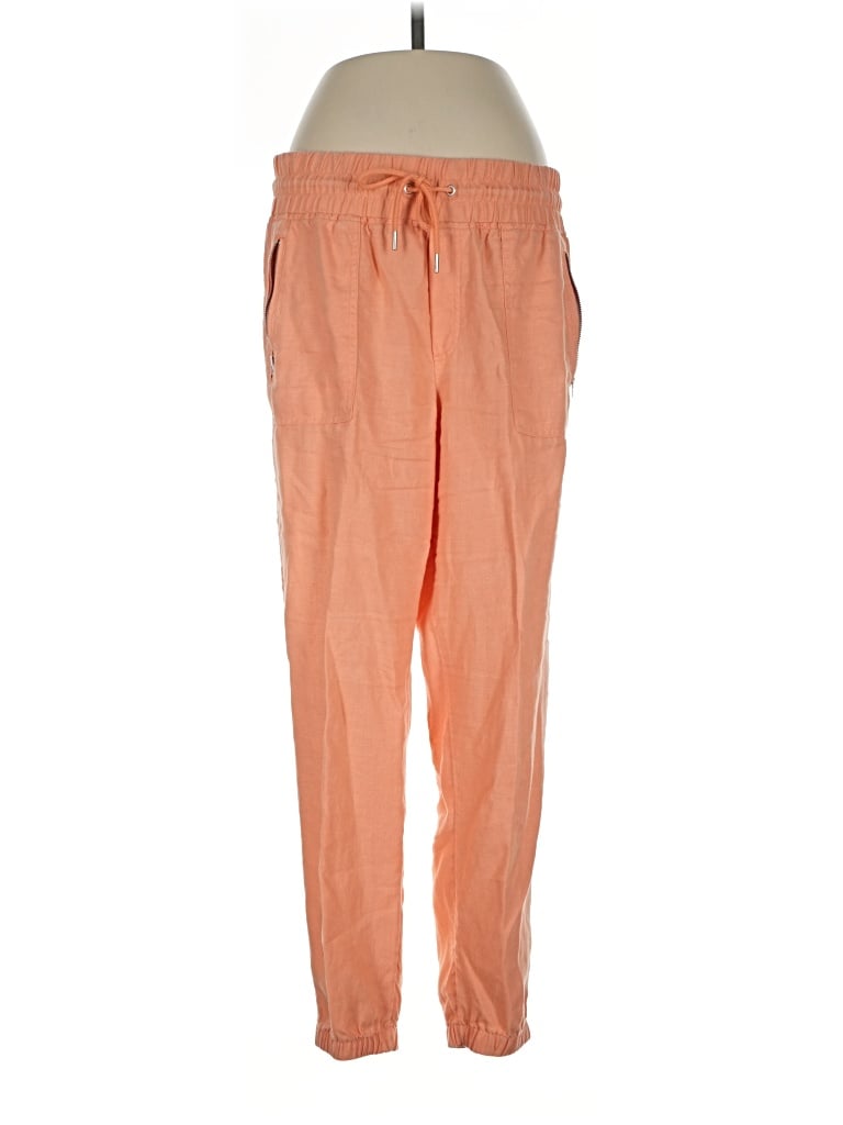 Pre-owned Athleta Linen Pants In Orange
