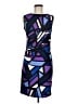 Valerie Bertinelli Graphic Purple Cocktail Dress Size 6 - photo 1