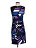 Valerie Bertinelli Graphic Purple Cocktail Dress Size 6 - photo 2