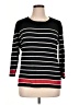 Kim Rogers Stripes Black Pullover Sweater Size XL - photo 1