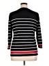 Kim Rogers Stripes Black Pullover Sweater Size XL - photo 2