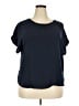 Maurices 100% Polyester Blue Short Sleeve Top Size XL - photo 1