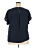 Maurices 100% Polyester Blue Short Sleeve Top Size XL - photo 2