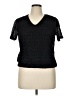 Worthington Black Short Sleeve Top Size 1X - photo 1