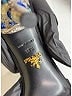 Prada Floral Black Satin Gemstone Sandals Size EU 38 1/2 - photo 4