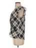 Laundry by Shelli Segal 100% Polyester Argyle Black Gray Sleeveless Blouse Size S - photo 5