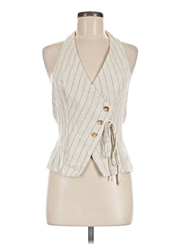 Shein Sleeveless Button-Down Shirt (view 1)