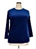 Liz Baker Essentials 100% Polyester Blue 3/4 Sleeve Top Size XL - photo 1