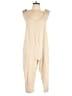 Papillon Solid Tan Ivory Jumpsuit Size L - photo 1