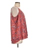 Zac & Rachel 100% Polyester Orange Sleeveless Blouse Size L - photo 4