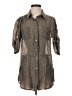 Twenty One Gray 3/4 Sleeve Button-Down Shirt Size S - photo 1