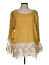 Umgee Gold Long Sleeve Blouse Size L - photo 1