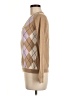 IZOD 100% Cotton Argyle Tan Pullover Sweater Size M - photo 5