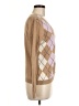 IZOD 100% Cotton Argyle Tan Pullover Sweater Size M - photo 4