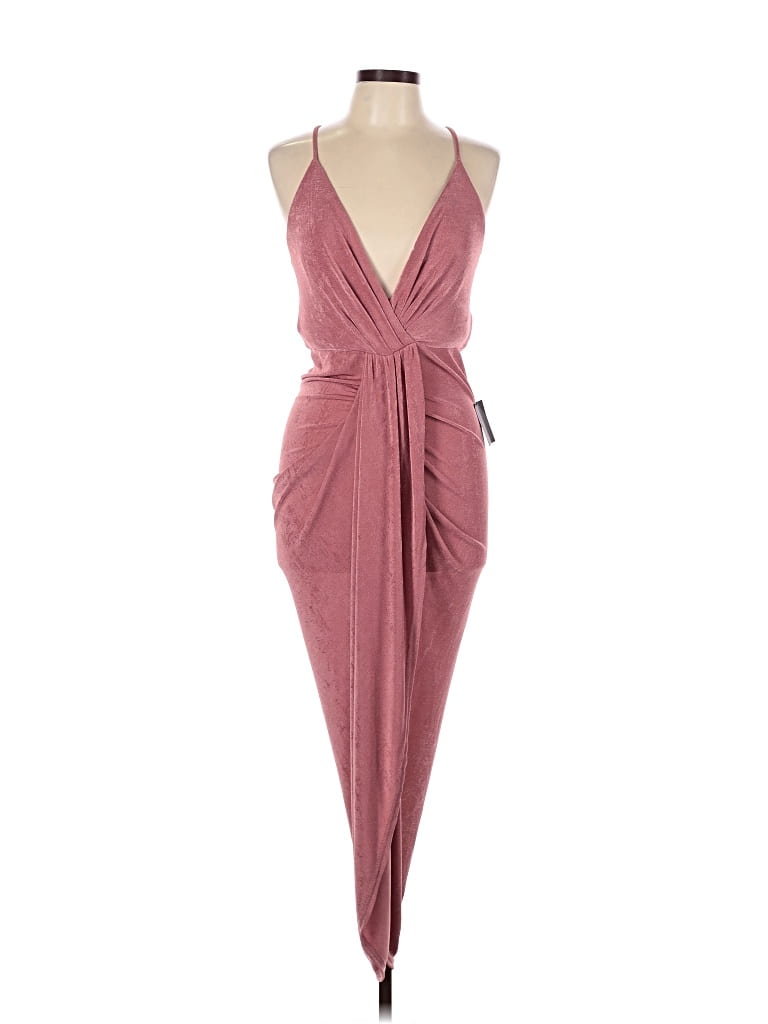 Pre-owned Lulus Casual Dress In Burgundy