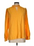 Allegra K 100% Polyester Yellow 3/4 Sleeve Blouse Size L - photo 1