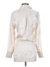 L'Agence Metallic Ivory Long Sleeve Blouse Size XS (tall) - photo 2