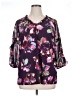 Cato Floral Purple 3/4 Sleeve Blouse Size 14/16W - photo 1