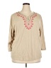 White Stag Tan 3/4 Sleeve Top Size 18 - photo 1