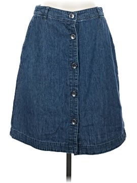 Lands' End Denim Skirt (view 1)