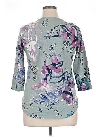 Christopher & Banks 3/4 Sleeve T-Shirt (view 2)