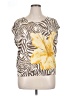 Chico's Brown Short Sleeve Top Size XL - photo 1