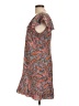 J.Crew 100% Silk Paisley Brown Teal Cocktail Dress Size 12 - photo 5