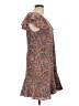 J.Crew 100% Silk Paisley Brown Teal Cocktail Dress Size 12 - photo 4