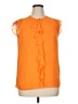 DKNY 100% Polyester Orange Sleeveless Blouse Size XL - photo 1