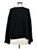 Glam Solid Black Pullover Sweater Size M - photo 1