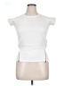7 For All Mankind White Short Sleeve Top Size XL - photo 1