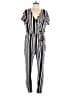 J for Justify Stripes Black Jumpsuit Size XL - photo 1