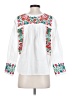 J. Peterman 100% Cotton White Long Sleeve Blouse Size XS - photo 2