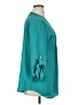 Sharagano 100% Polyester Teal 3/4 Sleeve Blouse Size 1X - photo 4
