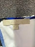 Joan Vass 100% Polyester Graphic Blue Cocktail Dress Size S - photo 7