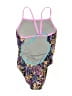 Speedo Print Purple One Piece Swimsuit Size M - photo 2