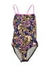 Speedo Print Purple One Piece Swimsuit Size M - photo 1