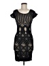 Bebe Argyle Black Cocktail Dress Size M (petite) - photo 1
