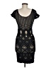 Bebe Argyle Black Cocktail Dress Size M (petite) - photo 2