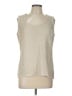 St. John Silver Sleeveless Top Size L - photo 1