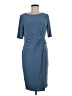 Kasper Solid Blue Cocktail Dress Size 6 - photo 1