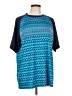 Cascade Sport Chevron-herringbone Blue Active T-Shirt Size L - photo 1