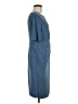 Kasper Solid Blue Cocktail Dress Size 6 - photo 4